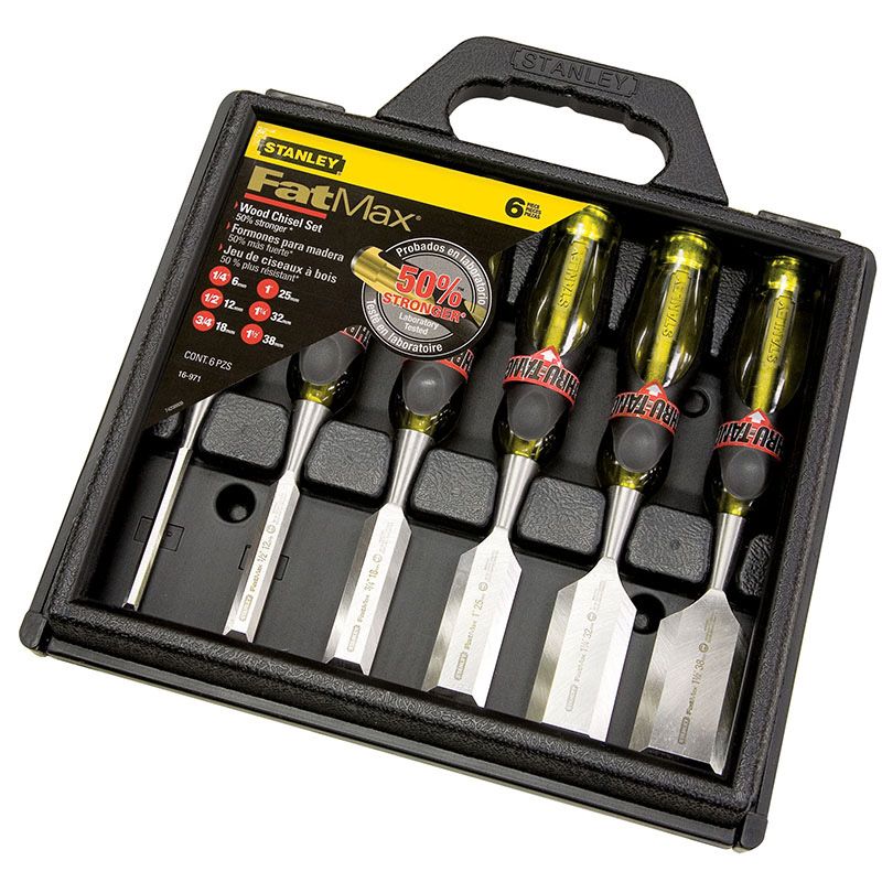 Stanley Fatmax Chisel Set Thru-Tang Butt 6 Piece