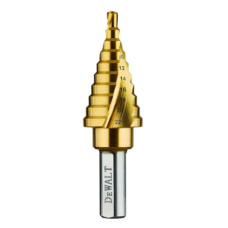 Dewalt titanium step 2024 drill bit